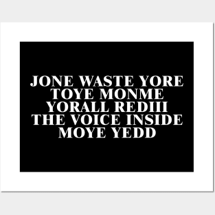 JONE WASTE YORE Funny I Miss You Jone Waste Yore Toye Monme Posters and Art